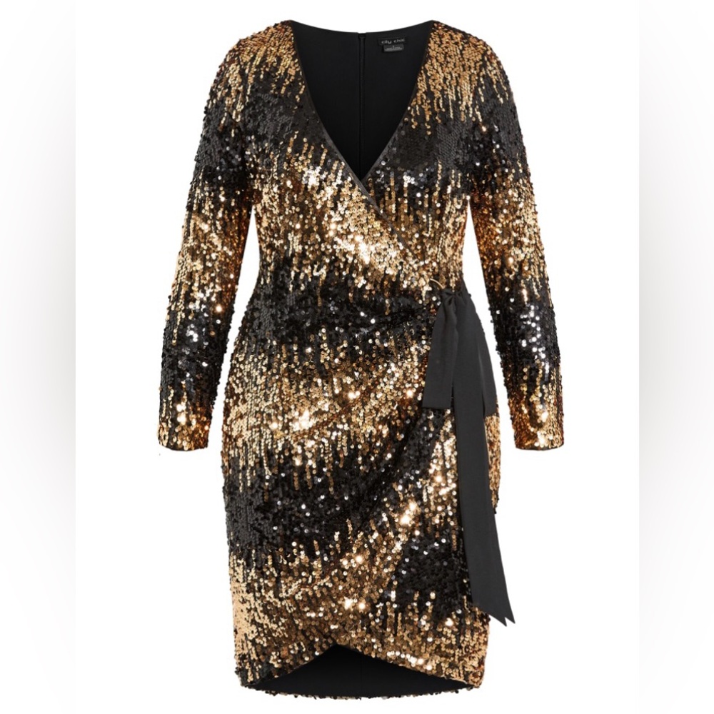 NWT CITY CHIC IRRESISTIBLE WRAP DRESS